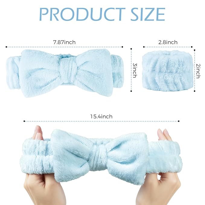 Fmeida Skincare Spa Headbands and Wrist Bands Set - Image 3