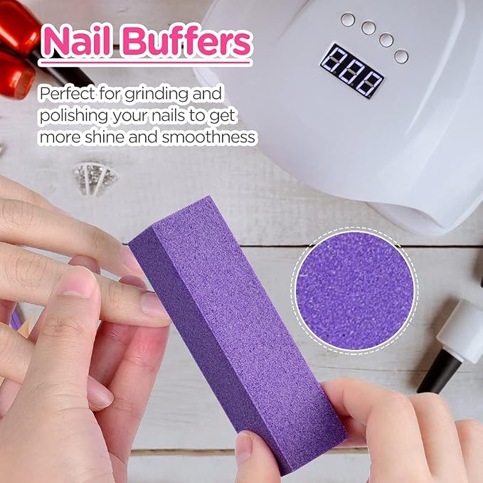Nail Files and Buffer, TsMADDTs Professional Manicure Tools Kit Rectangular Art - Image 5