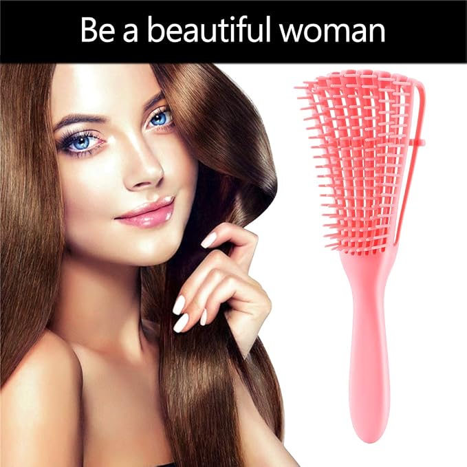 Hair Brush for Afro American/African Textured 3a to 4c Hair, Detangling Brush - Image 2