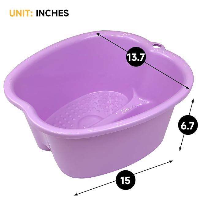 Extra-Large Foot Bath Soak Tub 2-Pack – Durable Massage Basins - Image 7