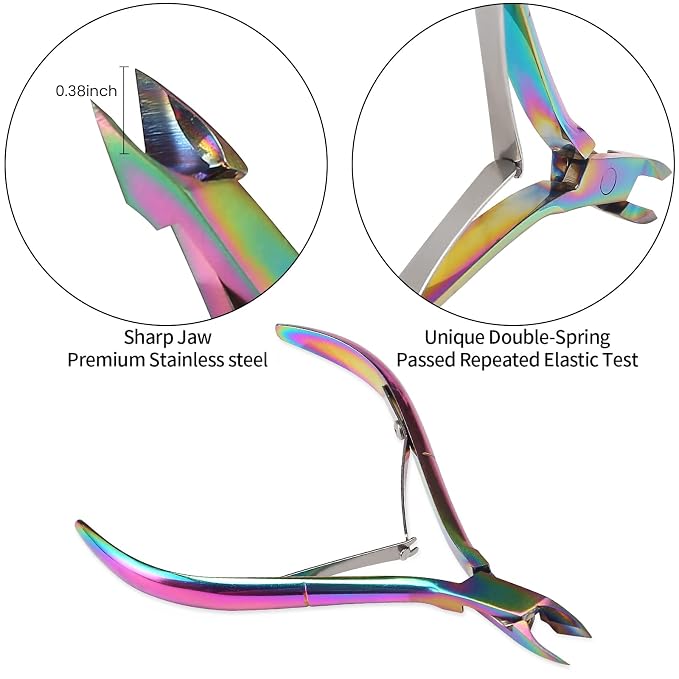 Cuticle Trimmer with Cuticle Pusher and Cutter, YINYIN Cuticle Remover Cutter - Image 2