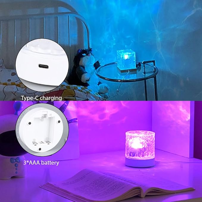 Vcwtty Northern Lights Projector, 16 Colors Ocean Wave Light Projector - Image 5