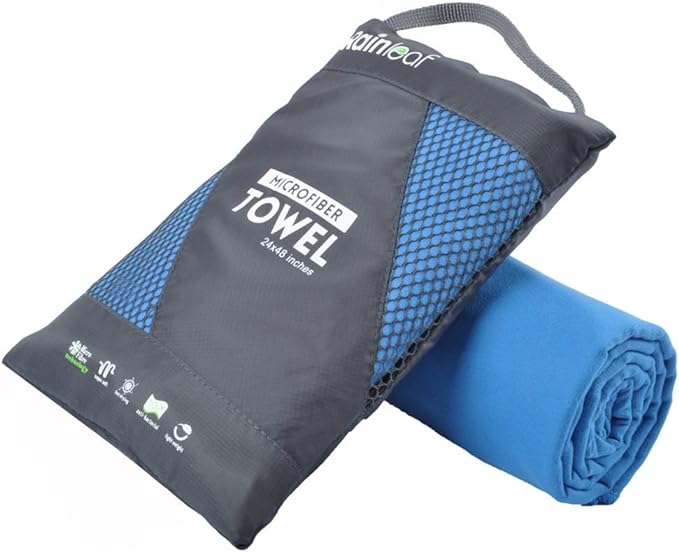 Rainleaf Microfiber Towel Perfect Travel & Gym & Camping Towel. Quick Dry by Rainleaf
