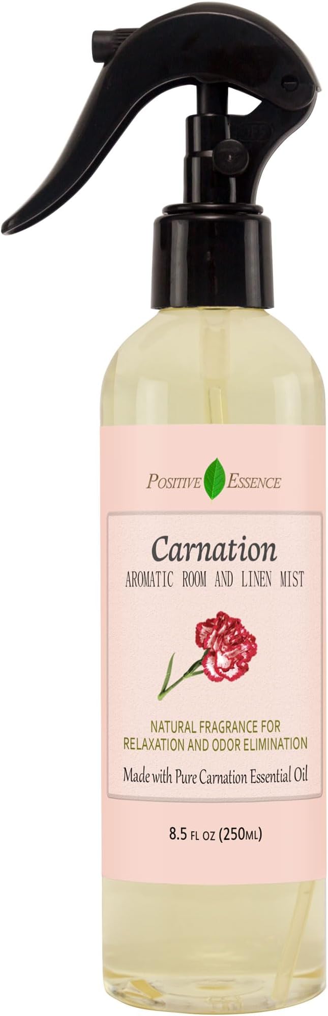 Carnation Linen & Room Spray, Natural Aromatic Bathroom Spray Made by PositiveEssence