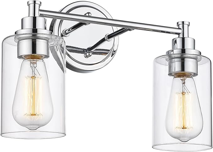 FEMILA Modern Bathroom Light Fixtures, 2-Light Bathroom Vanity Lights Over by FEMILA