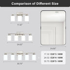 FonmYim Brushed Nickel Bathroom Light Fixtures, 5-Light Modern Vanity Light - Image 6