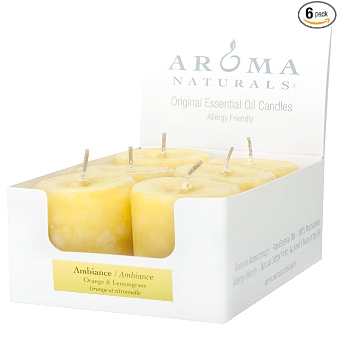 Aroma Naturals Ambiance 6 Count Votive Candles by Aroma+Naturals