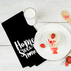 2PCS Cute Heart Love Home Sweet Home Valentine's Kitchen Towels, Valentines Day - Image 6