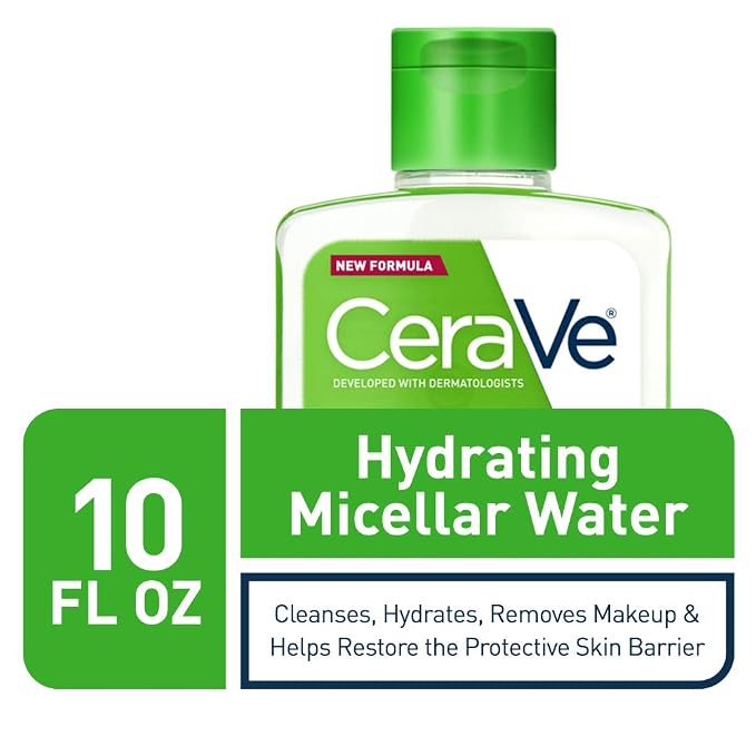 CeraVe Micellar Water, Hydrating Facial Cleanser & Eye Makeup Remover - Image 2