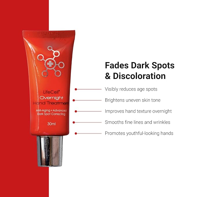 LifeCell Retinol + Vitamin C Overnight Hand Treatment – Anti-Aging Hand Cream - Image 3