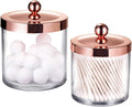 SheeChung 2-Pack Plastic Apothecary Jars - 25oz & 15oz Clear Acrylic Qtip by SheeChung
