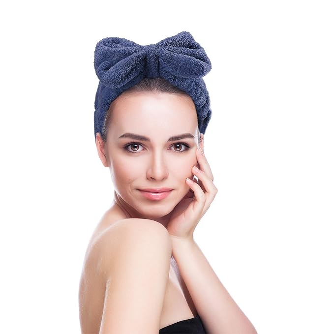 4 Pack Makeup Spa Headband Microfiber Bow Towel Soft Fluffy Washing Face - Image 6
