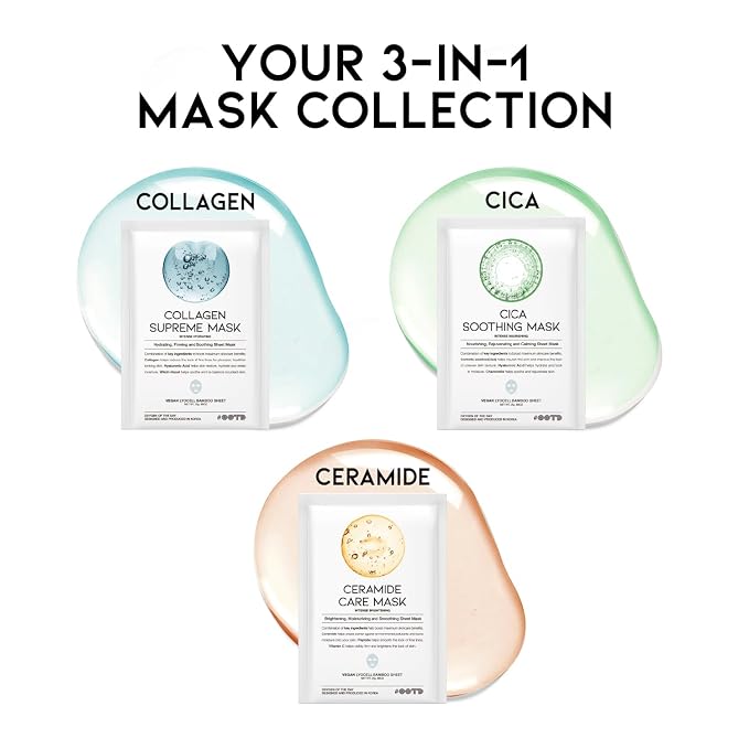 #OOTD Hydrating Soothing Sheet Masks Gift Set - Image 3
