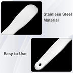 Pndeyo 3pcs Mini Stainless Steel Makeup Spatula, 3.35x0.69in Reusable Cosmetic - Image 3