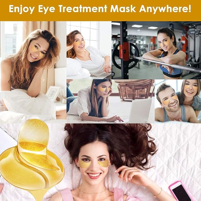 Under Eye Patches, 24K Gold Eye Mask, Collagen Gel Pads Patch Treatments - Image 6