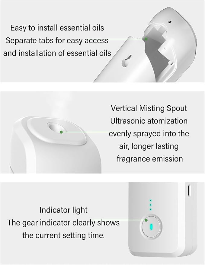 Automatic Essential Oil Diffuser, Wall Mount Standing Scent Fragrance Dispenser - Image 5