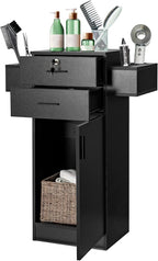 Giantex Salon Storage Cabinet, Locking Hair Styling Storage Organizer by Giantex