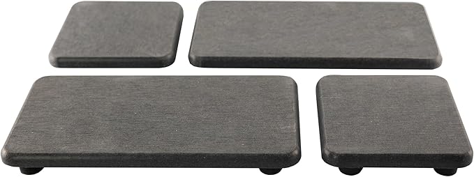 NiuYichee Set of 4 Water Absorbent Diatomite Coasters, Diatomaceous Earth by NiuYichee