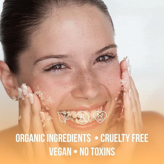 Organic Avocado & Orange Body Scrub Moisturize & Soften Skin, Pure Natural - Image 8