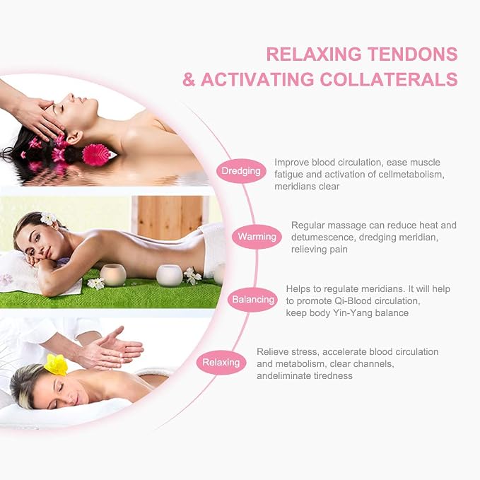 airogym 4 Pack Gua Sha Scraping Massage Tool, Natural Stone Gua Sha Board - Image 3