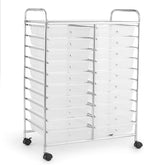 Giantex Storage Drawer Carts, 20-Drawer Organizer, Utility Cart on Wheels - Image 8