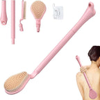 Back Scrubber for Shower, 19’’ Detachable Long Handle Shower Body Scrubber for by GEENOA