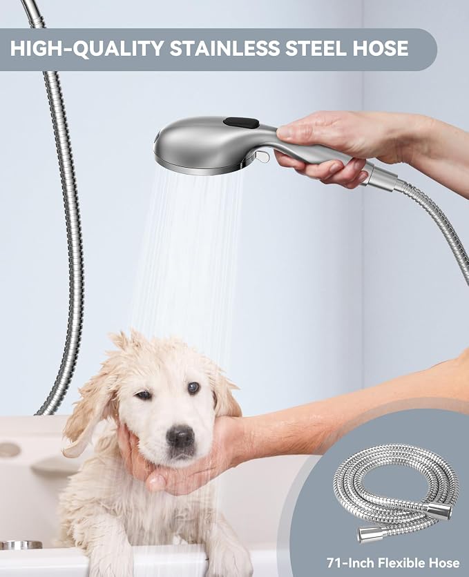 JDO Shower Head with Handheld, High Pressure Handheld Shower Head 9 Settings - Image 6