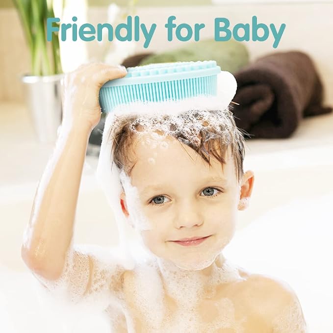 3 Pack Silicone Body Scrubber, Soft Silicone Loofah Exfoliating Body Scrubber - Image 6