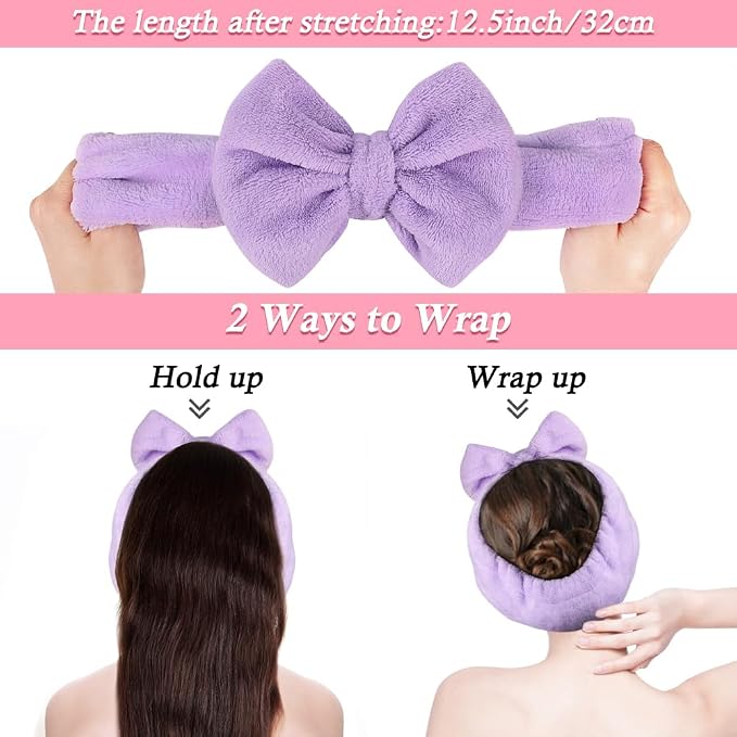 Shintop Spa Headband, Soft Makeup Headband - Image 3