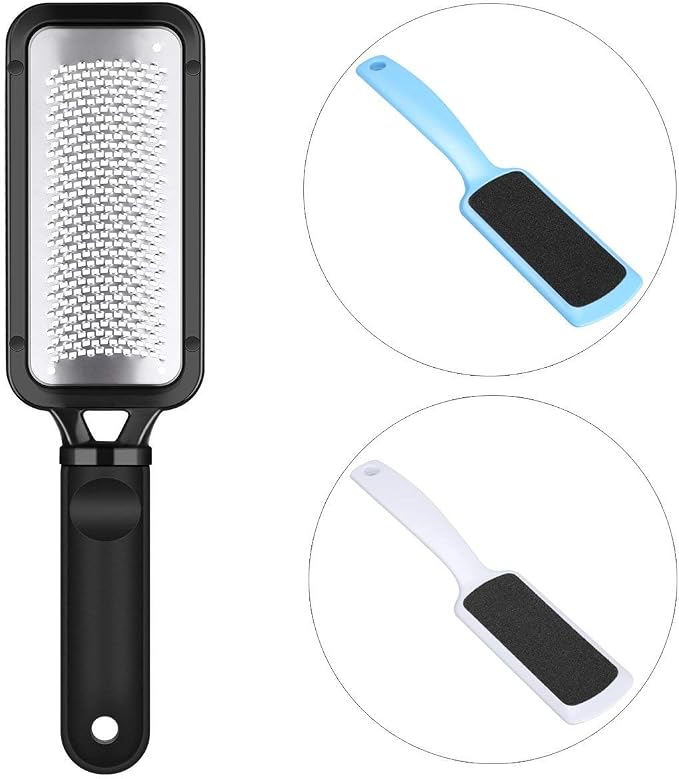 3 Pcs Foot File Callus Remover, Stainless Steel Foot Rasp and Double Sided Heel - Image 4
