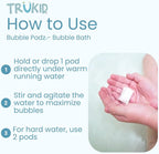 TruKid Bubble Podz Bubble Bath for Kids, & Babies, Tear Free Gentle & - Image 4
