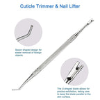 Premium Stainless Steel Manicure Tools 2-Piece Set, Upgrade Gel Nail Polish - Image 5