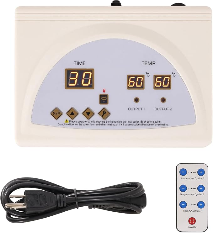 Infrared Sauna Blanket Controller, Digital Heat 2 Zone Sauna by TaTalife