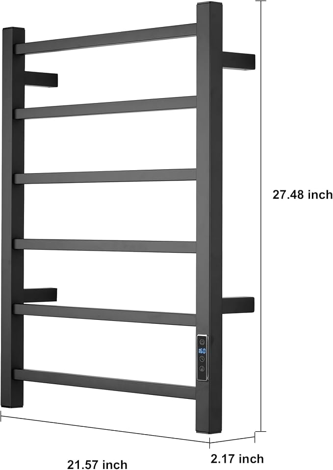 Heated Towel Racks for Bathroom, Wall Mounted Electric Towel Warmer Racks - Image 4