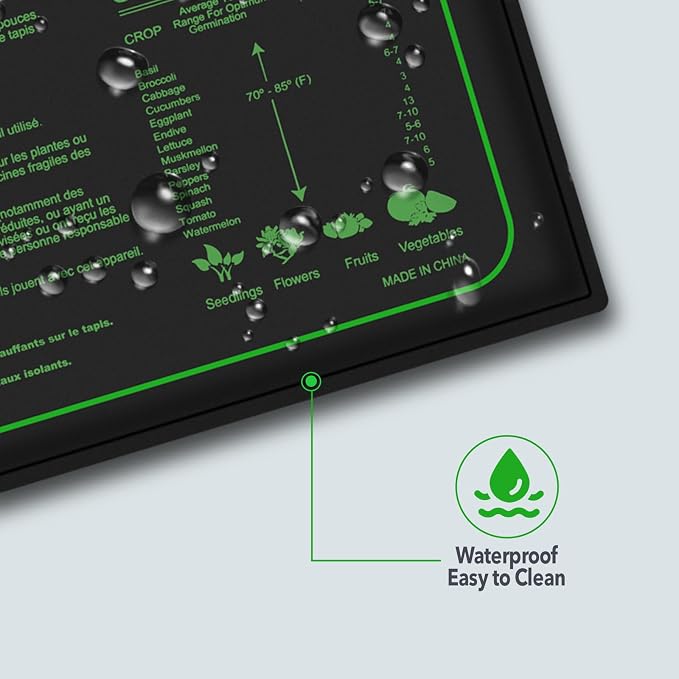 2PK Seedling Heat Mat with ETL Listed, Warm Hydroponic Heating Pad - Image 6