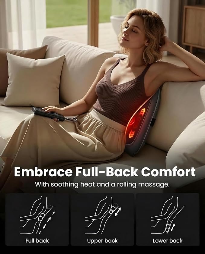 BOB AND BRAD Back Massager for Pain Relief Deep Tissue, FSA EZBack Pro Corded - Image 2