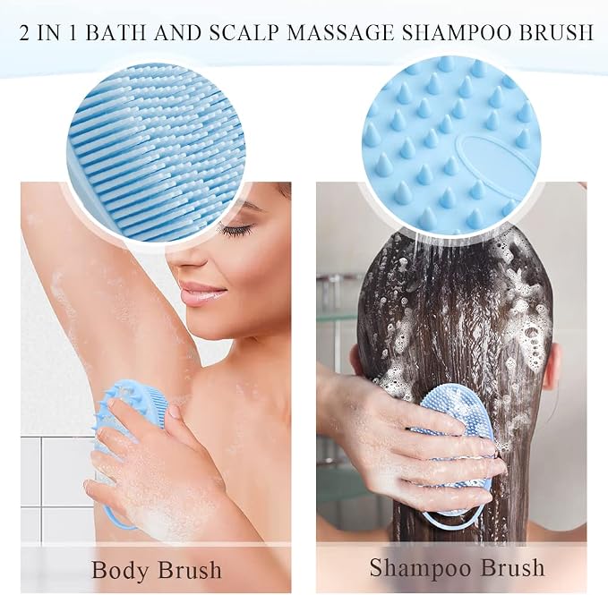 Silicone Body Scrubber, Silicone Loofah, Exfoliating Silicone Shower Scrubber - Image 2