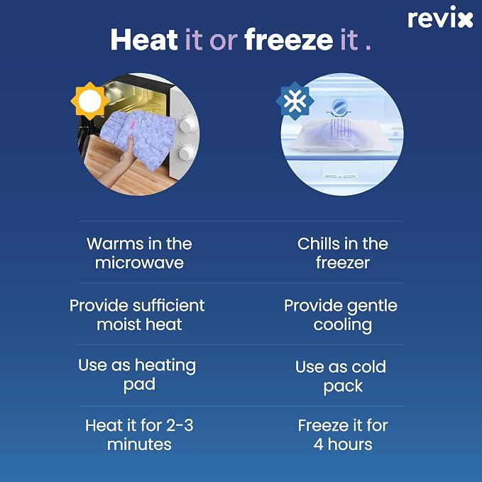 REVIX Microwave Heating Pad for Neck and Shoulders Back, Microwavable Heated - Image 7