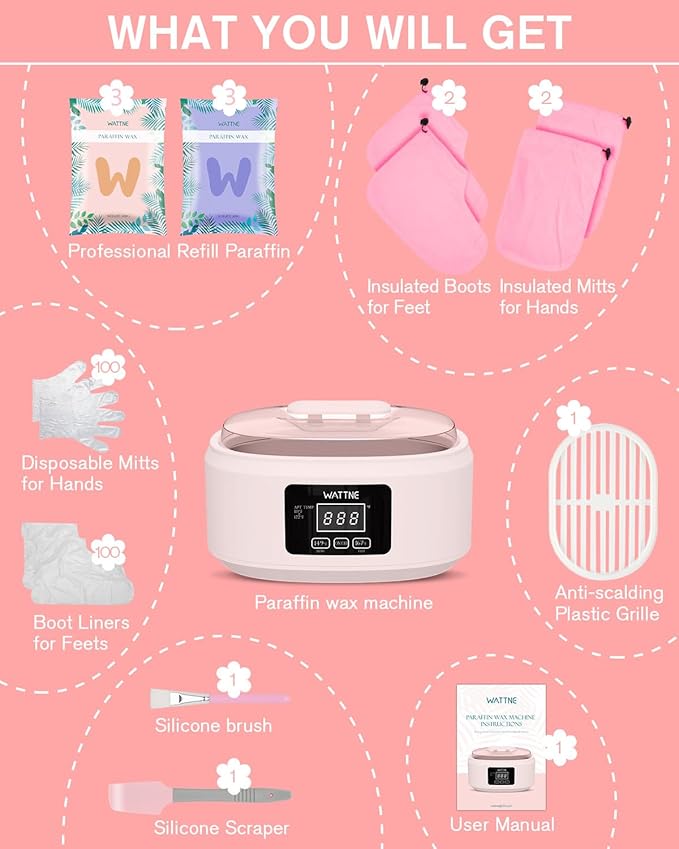 Paraffin Wax Machine for Hand and Feet -Paraffin Wax Warmer Moisturizing Kit - Image 3