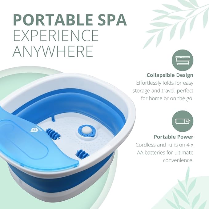 Pursonic Collapsible Wireless Footbath Spa Massager | Portable Acupressure - Image 2