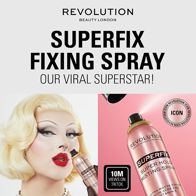 Revolution Beauty London, Superfix Misting Makeup Setting Spray, Ultra Matte & - Image 5