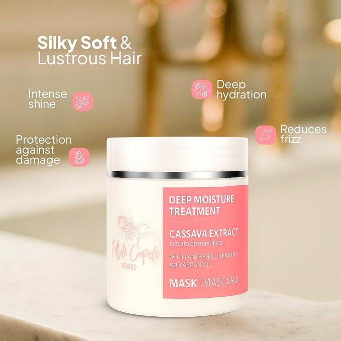 I Belli Capelli Venice Cassava Extract & Argan Oil Hair Mask - - Image 3
