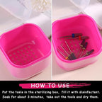 Nail Tool Sterilizer Box Plastic Disinfectant Container - Image 4