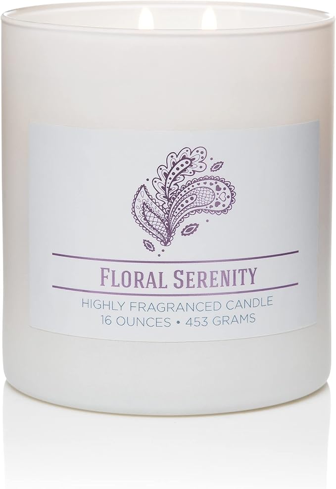 Carolina Floral Serenity Scented Candle, 16 oz Wellness Relaxing Aromatherapy - Image 7