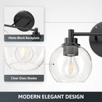 VONLUCE Bathroom Light Fixtures, 2-Light Bathroom Vanity Light - Image 3