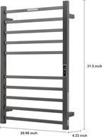 Heated Towel Racks for Bathroom, Wall Mounted Electric Towel Warmer Racks - Image 4
