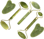 Jade Roller & Gua Sha Set 5 in 1 Facial Massager Tools by fuvooi