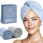 Microfiber Hair Towel Wrap Turban by Slinkko