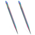 2Pcs Stainless Steel Cuticle Pusher Portable Nail Cleaner Remover Dead Skin by Unknown