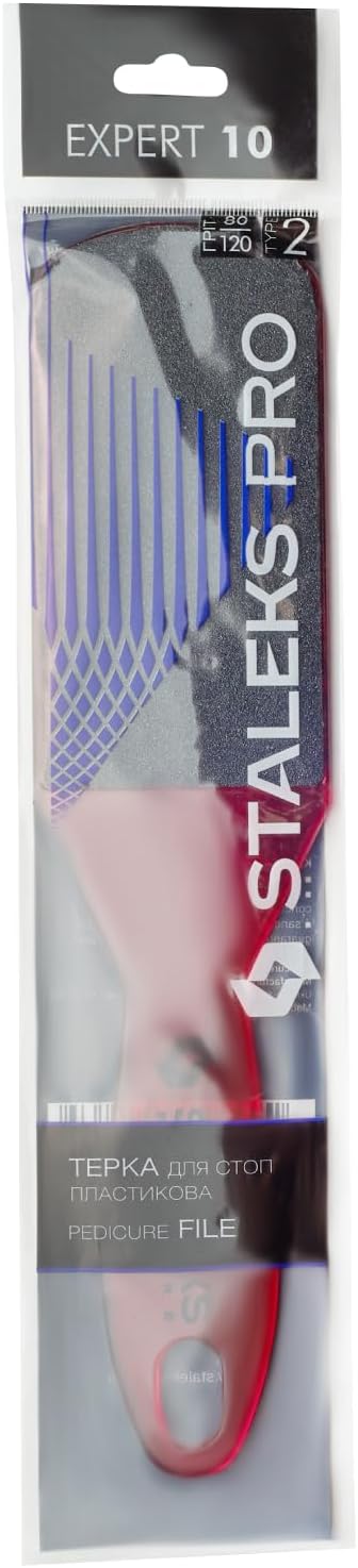 STALEKS PRO Expert 10 Type 2 Plastic Foot File – Ergonomic Double-Sided - Image 2